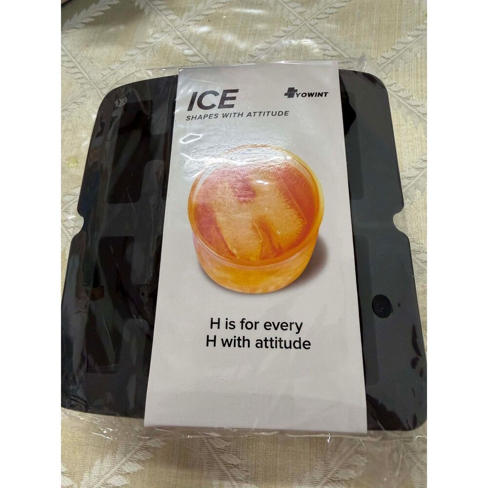Letter H Ice Cube Molds For All Occasion Ice Shapes With Attitude